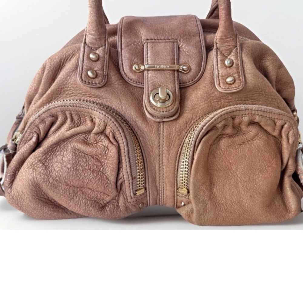 Botkier Bianca Boho Leather Signature Satchel Bag purse Handbag *Flaws - Picture 2 of 16